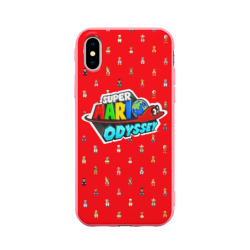 Чехол для iPhone X матовый Super Mario Odyssey