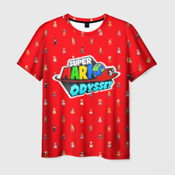 Мужская футболка 3D Super Mario Odyssey