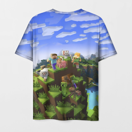 Мужская футболка 3D Георгий - Minecraft, цвет 3D печать - фото 2