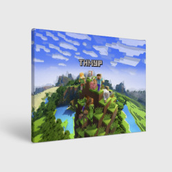 Холст прямоугольный Тимур - Minecraft