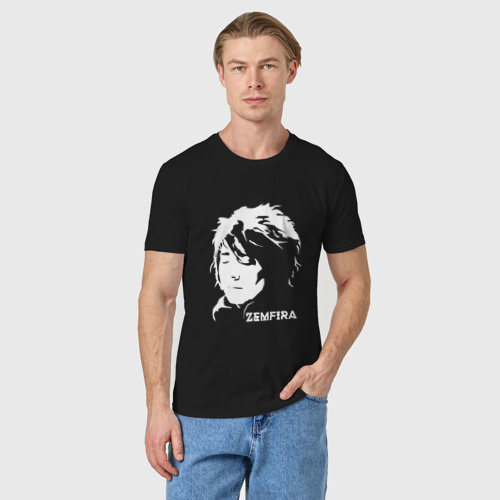 Мужская футболка хлопок Zemfira, цвет черный - фото 3