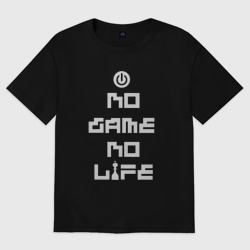 Мужская футболка хлопок Oversize No Game No Life anime