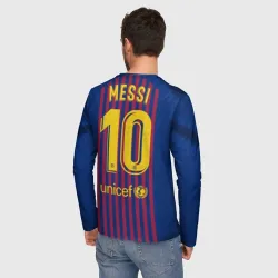 Мужской лонгслив 3D Messi home 18-19 - фото 2