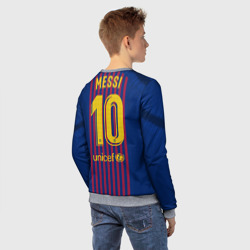 Детский свитшот 3D Messi home 18-19 - фото 2