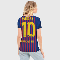 Женская футболка 3D Slim Messi home 18-19 - фото 2