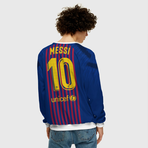 Мужской свитшот 3D Messi home 18-19 - фото 4