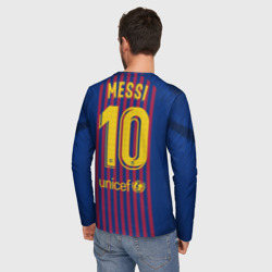 Мужской лонгслив 3D Messi home 18-19 - фото 2