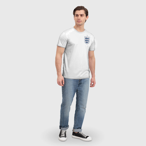 Мужская футболка 3D England home WC 2018, цвет 3D печать - фото 5