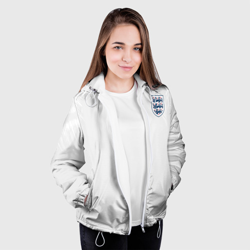 Женская куртка 3D England home WC 2018, цвет белый - фото 4