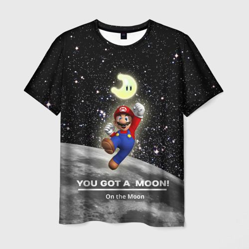 Мужская футболка 3D You got a moon