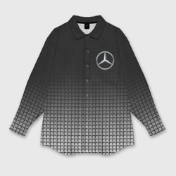 Мужская рубашка oversize 3D Mercedes Benz sport