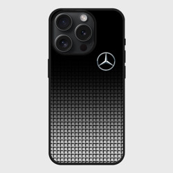 Чехол силиконовый для Apple iPhone 15 Pro матовый Mercedes Benz sport
