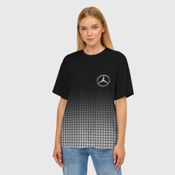 Женская футболка oversize 3D Mercedes Benz sport - фото 2