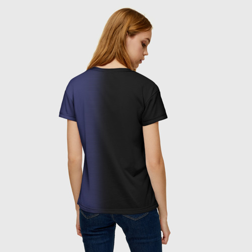 Женская футболка 3D с принтом SUBARU SPORT, вид сзади #2