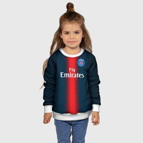 Детский свитшот 3D PSG Форма Новая Home 18-19 - фото 7