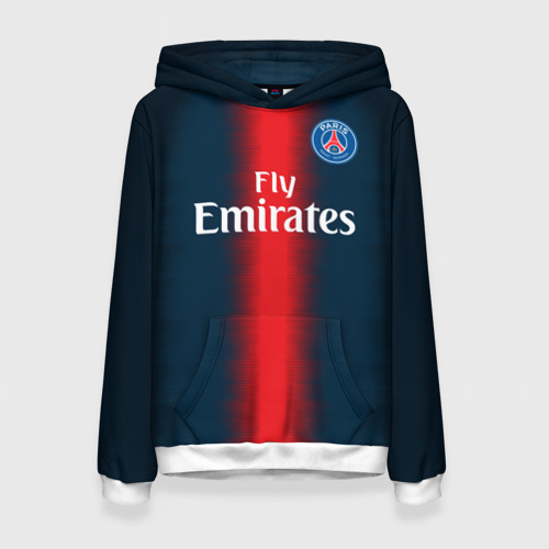 Женская толстовка 3D PSG Форма Новая Home 18-19