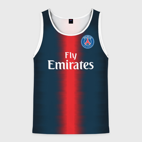 Мужская майка 3D PSG Форма Новая Home 18-19