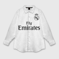 Женская рубашка oversize 3D Реал Мадрид Форма Новая 18-19