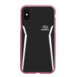 Чехол для iPhone XS Max матовый Subaru sport