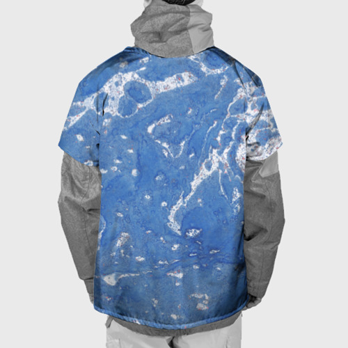 Накидка на куртку 3D watercolor blue, цвет 3D печать - фото 2