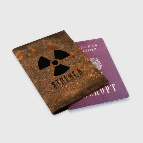 Обложка для паспорта матовая кожа Stalker, цвет пыльно-розовый - фото 3