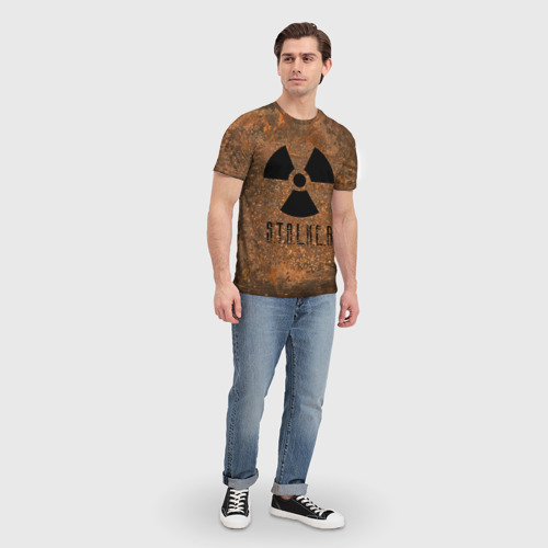 Мужская футболка 3D с принтом STALKER, вид сбоку #3
