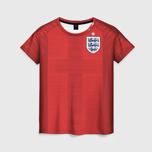 Женская футболка 3D England away WC 2018