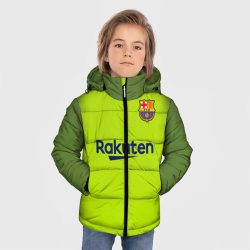 Зимняя куртка для мальчиков 3D Барселона Форма Гостевая 18-19, цвет красный - фото 3