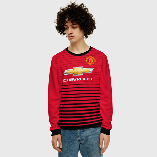 Мужской свитшот 3D Man United Форма Home 18/19, цвет черный - фото 3