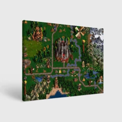 Холст прямоугольный Карта