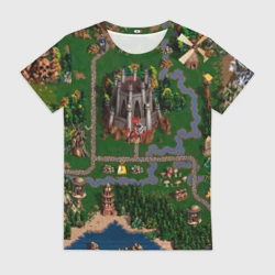 Женская футболка 3D Карта