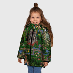 Зимняя куртка для девочек 3D Карта - фото 2