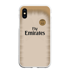 Чехол для iPhone XS Max матовый PSG Форма Новая Away 18-19