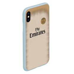 Чехол для iPhone XS Max матовый PSG Форма Новая Away 18-19 - фото 2