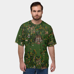Мужская футболка oversize 3D Герои - фото 2
