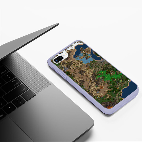 Чехол для iPhone 7Plus/8 Plus матовый Heroes III, цвет светло-сиреневый - фото 5