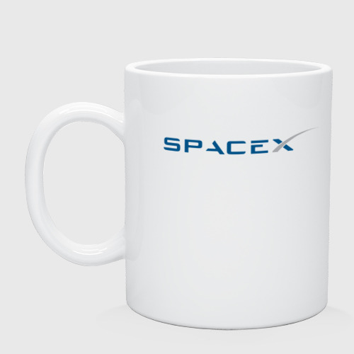 Кружка керамическая Spacex, цвет белый