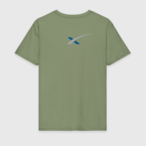 Мужская футболка хлопок Spacex, цвет авокадо - фото 2