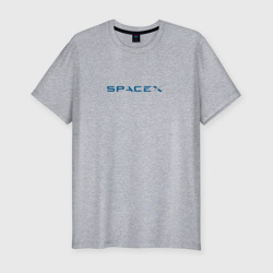 Мужская футболка хлопок Slim Spacex