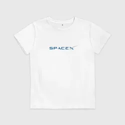 Детская футболка хлопок Spacex