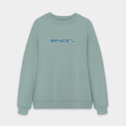 Мужской свитшот oversize без начеса хлопок Spacex