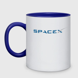 Кружка двухцветная Spacex