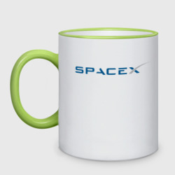 Кружка двухцветная Spacex