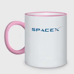 Кружка двухцветная Spacex