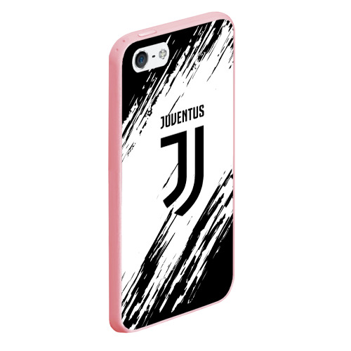 Чехол для iPhone 5/5S матовый Juventus sport, цвет баблгам - фото 3