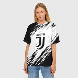 Женская футболка oversize 3D Juventus sport - фото 2