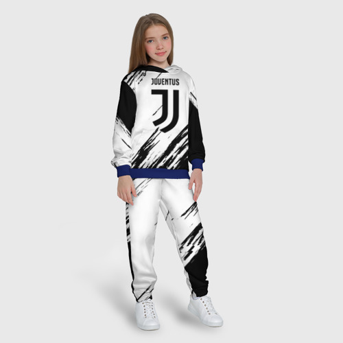 Детский костюм с толстовкой 3D Juventus sport, цвет синий - фото 5