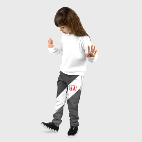 Детские брюки 3D HONDA SPORT   , цвет 3D печать - фото 3