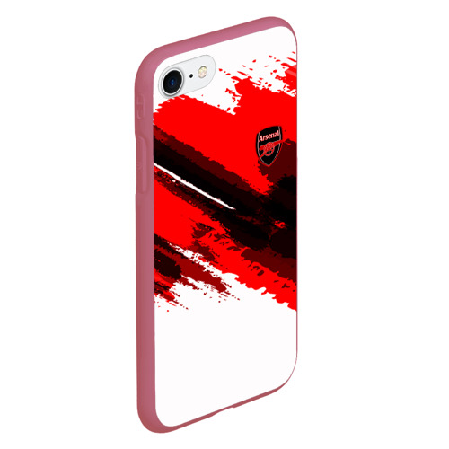 Чехол для iPhone 7/8 матовый FC Arsenal Original 2018, цвет малиновый - фото 3