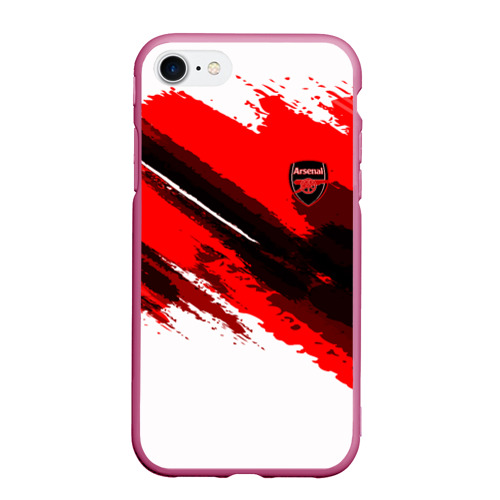 Чехол для iPhone 7/8 матовый FC Arsenal Original 2018, цвет малиновый